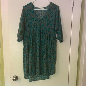 Floral V-Neck Dress Natural Life